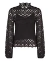 Twinset Top Blacks And Greys In Black