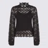Twinset Top Blacks And Greys In Black