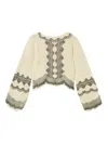 Twinset Patterned Knitted Top In Neutral