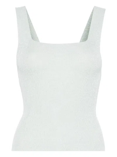 TWINSET TWINSET MINT GREEN LUREX TOP