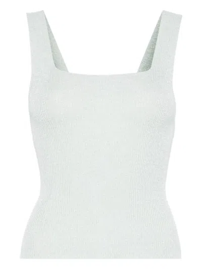 TWINSET TWINSET MINT GREEN LUREX TOP