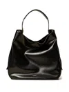 Twinset Top-handle Buckle-detail Tote Bag In Black