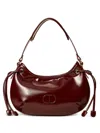 Twinset Top Handle Tassel-detail Shoulder Bag In Brown