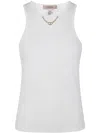 Twinset Twin-set Top In Optical White