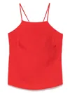 Twinset Square-neck Tank Top In Red