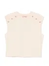 Twinset Button-embellished Top In White