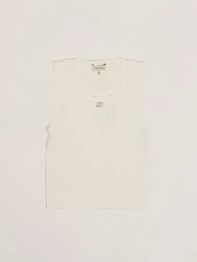 Twinset Kids' Top Tank Top In Ghiaccio