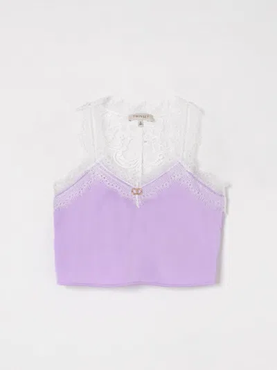 TWINSET TOP TWINSET KIDS COLOR VIOLET,G58544019
