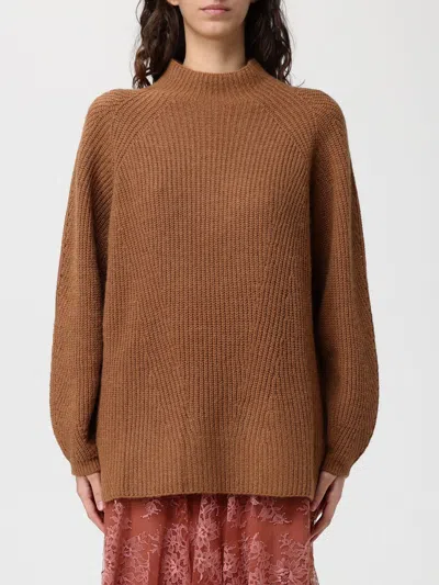 Twinset Sweater  Woman Color Beige In Brown
