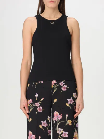 TWINSET TOP TWINSET WOMAN COLOR BLACK,426962002