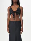 Twinset Linen Top In Black