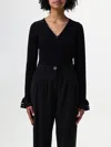 Twinset Geometric-pattern Knitted Bodysuit In Black