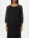 Twinset Top  Woman Color Black In Black