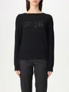 Twinset Cut-out Detail Sweater In Black