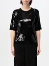 Twinset Twin-set Acrylic And Wool Blend Top In Schwarz