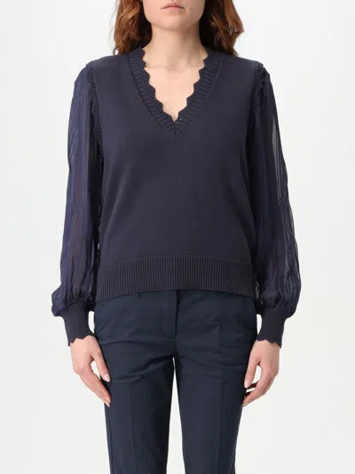 Twinset Top  Woman Color Blue