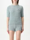 Twinset Twin-set Cozy Cotton Blend Sweater In Gnawed Blue