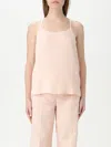 Twinset Sleeveless Satin Top In Pink