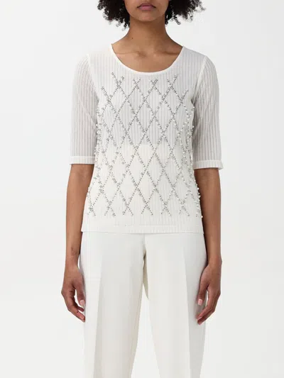 TWINSET T-SHIRT TWINSET WOMAN COLOR WHITE,G56173001