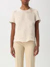 Twinset Oval T-jacquard T-shirt In White