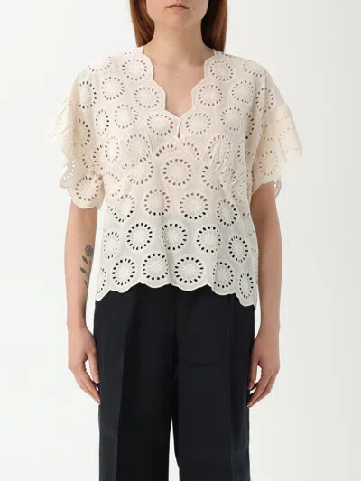 TWINSET TOP TWINSET WOMAN COLOR WHITE,G93529001