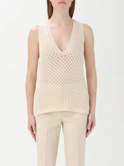 Twinset Top  Woman Color White In Neutral