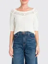 Twinset Top  Woman Color Yellow Cream In White