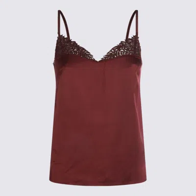 TWINSET TWINSET RED VISCOSE TOP