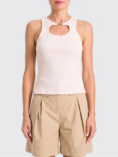 Twinset Top Woman Color Pearl In White