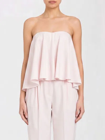 Twinset Wool Blend Bustier A Line Top In White