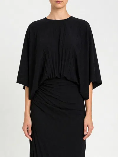 Twinset Short-sleeve Blouse In Black