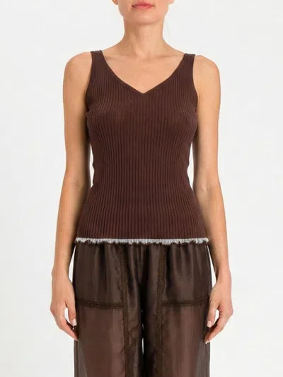 Twinset Top  Woman Color Coffee In Brown