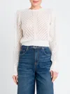 Twinset Pull En Mohair Mélangé In White