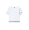 Twinset Logo-embroidered T-shirt In White