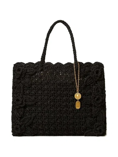 Twinset Tote Bag In Black