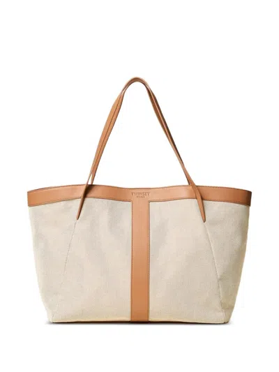 Twinset Tote Bag In Brown