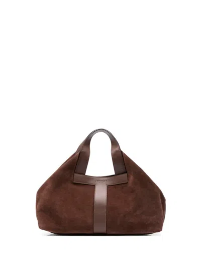 Twinset Tote Bag In Brown