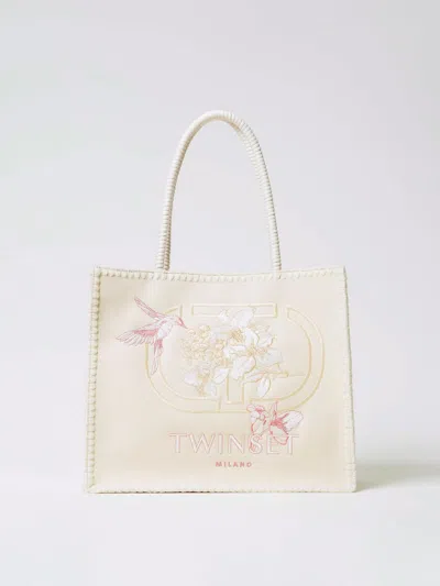Twinset Tote Bags  Woman Color Beige