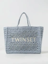 Twinset Tote Bags  Woman Color Gnawed Blue