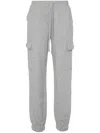 Twinset Twin-set Heather Grey Cargo Jogger Trousers In Gray