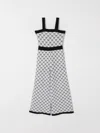 Twinset Logo-intarsia Jumpsuit In Black