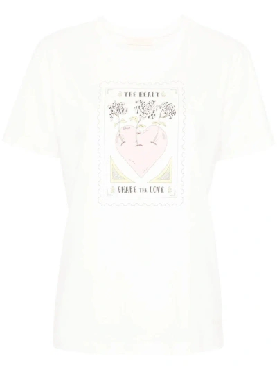 Twinset Illustration-print Cotton T-shirt In Multi