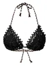 Twinset Triangle Bikini Top In Black