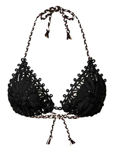 Twinset Triangle Bikini Top In Black