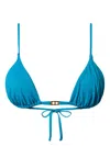 Twinset Triangle-cup Bikini Top In Blue