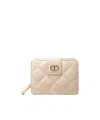 Twinset Trifold Wallet In Cream