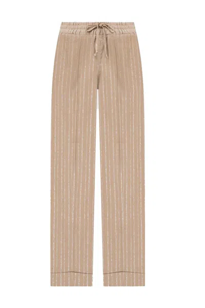 Twinset Trousers In Sand