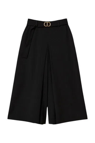 Twinset Trousers In Black