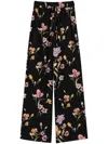 Twinset Twin-set Relaxed Fit Black Trousers In Black