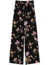 Twinset Twin-set Relaxed Fit Black Trousers In Black